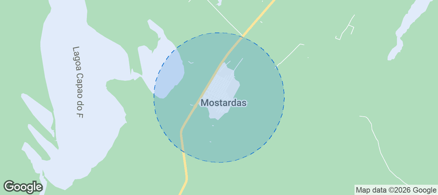 Mostardas Airbnb map